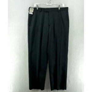 Kenneth Cole Reaction Dress Pants Men Sz 36Wx30L Dark Gray Slacks Textured Stria